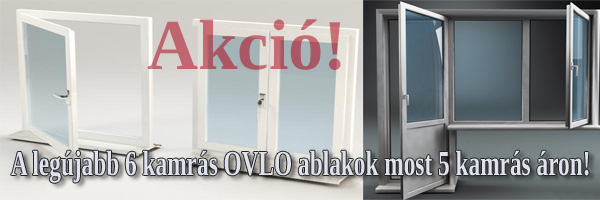 6 kamrás Ovlo műanyag ablak akció